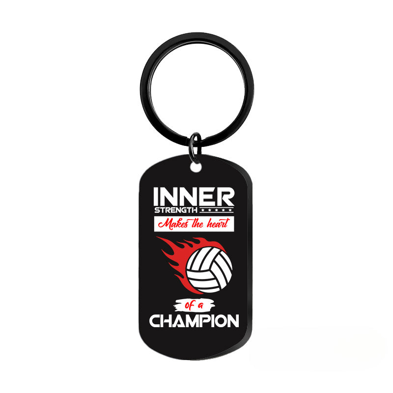 Wholesale Volleyball Sports Metal Keychains